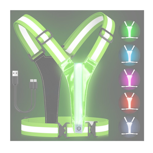 Led laufweste reflektorweste - led,