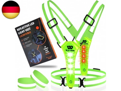 Led warnweste fahrrad - warnweste,