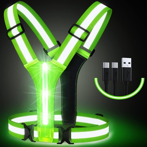 Led reflektionsweste - led,